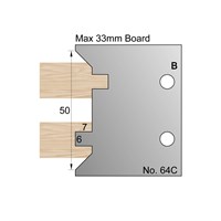 6mm T & G Profile Cutter in HSS - 64C