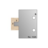 8 x 9mm T & G Profile Cutter in HSS - 1026