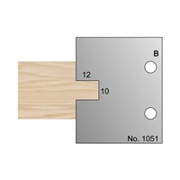 10 x 12mm T & G Profile Cutter in HSS - 1051
